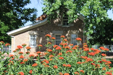 Stone House west yard and garden