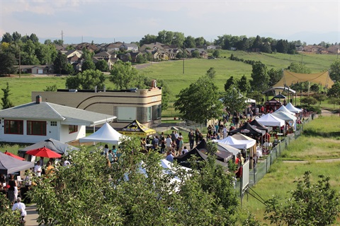 Rooftop view of Taste of the West at the Heritage Center