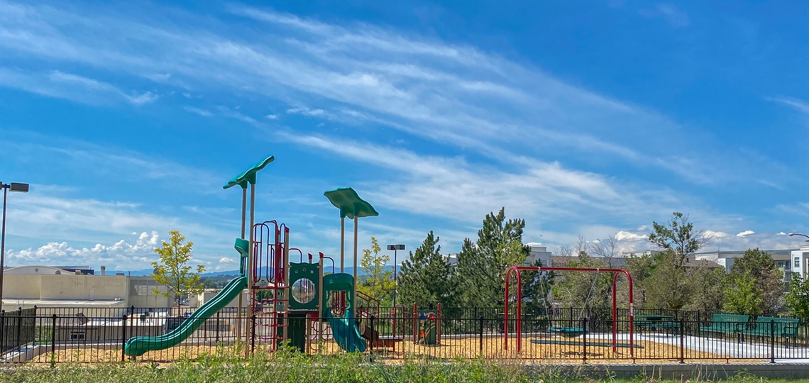 The park playground.