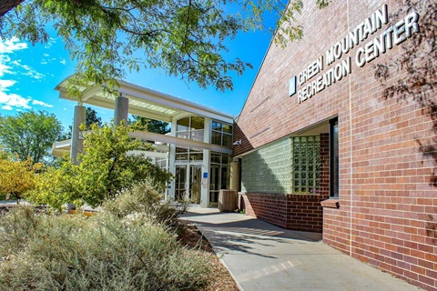 Front door of the center.