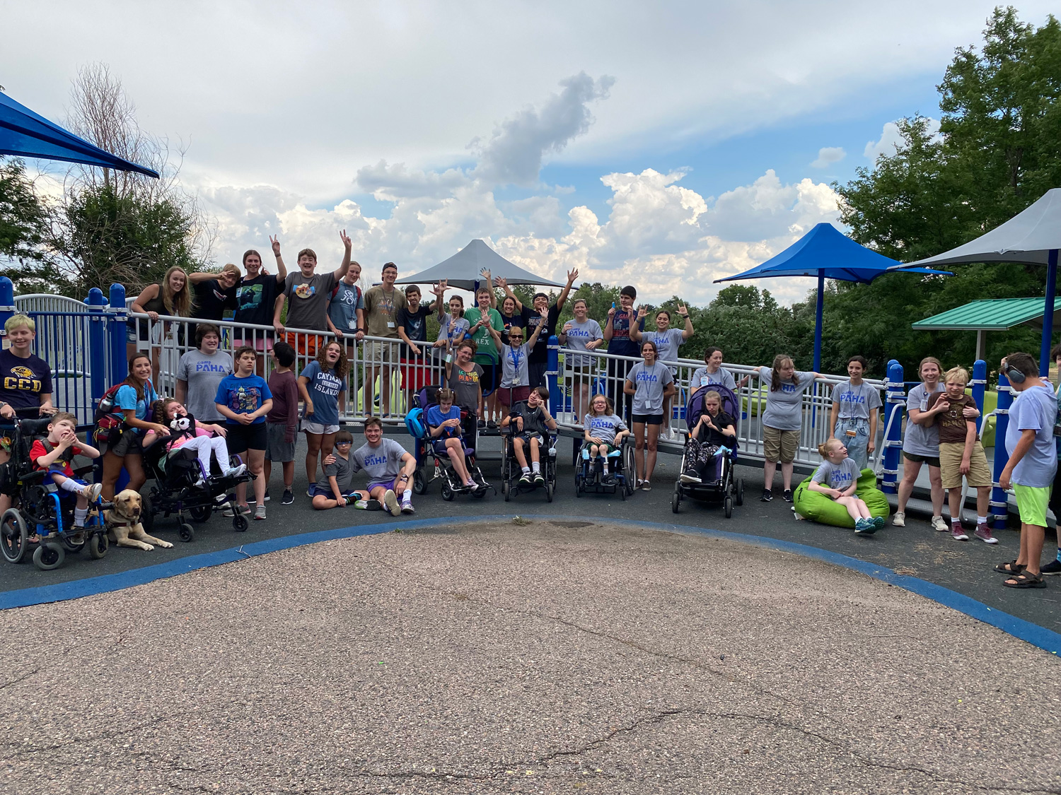 Paha staff and campers group photo.