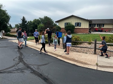 Green Mountain residents celebrated the installation of a Little Free Library that will serve the neighborhood.