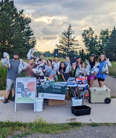 A Lakewood resident hosted a cleanup at Belmar Park to pick up trash and various litter among the park's trails and ponds.